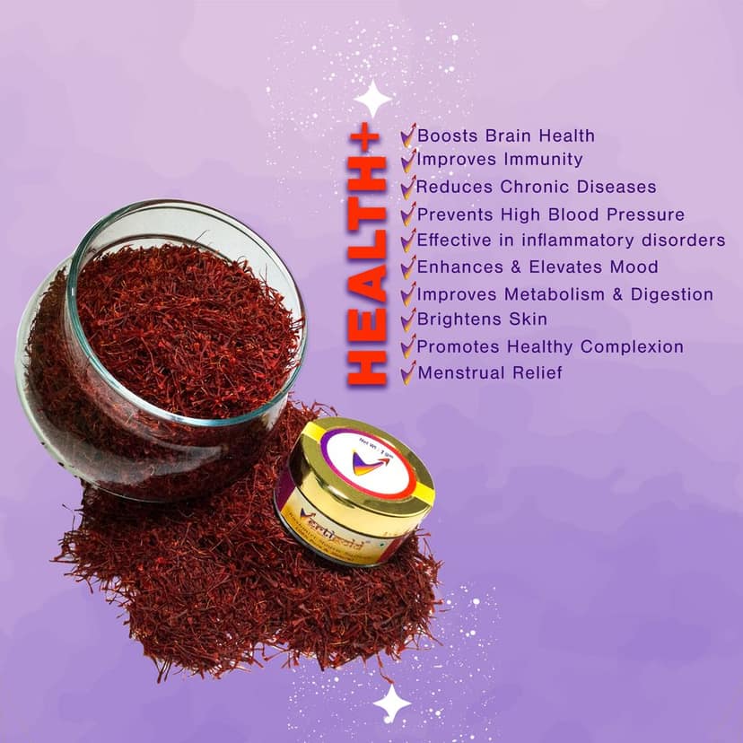 Kashmiri Pure Saffron - Mongra 5 GM view 6