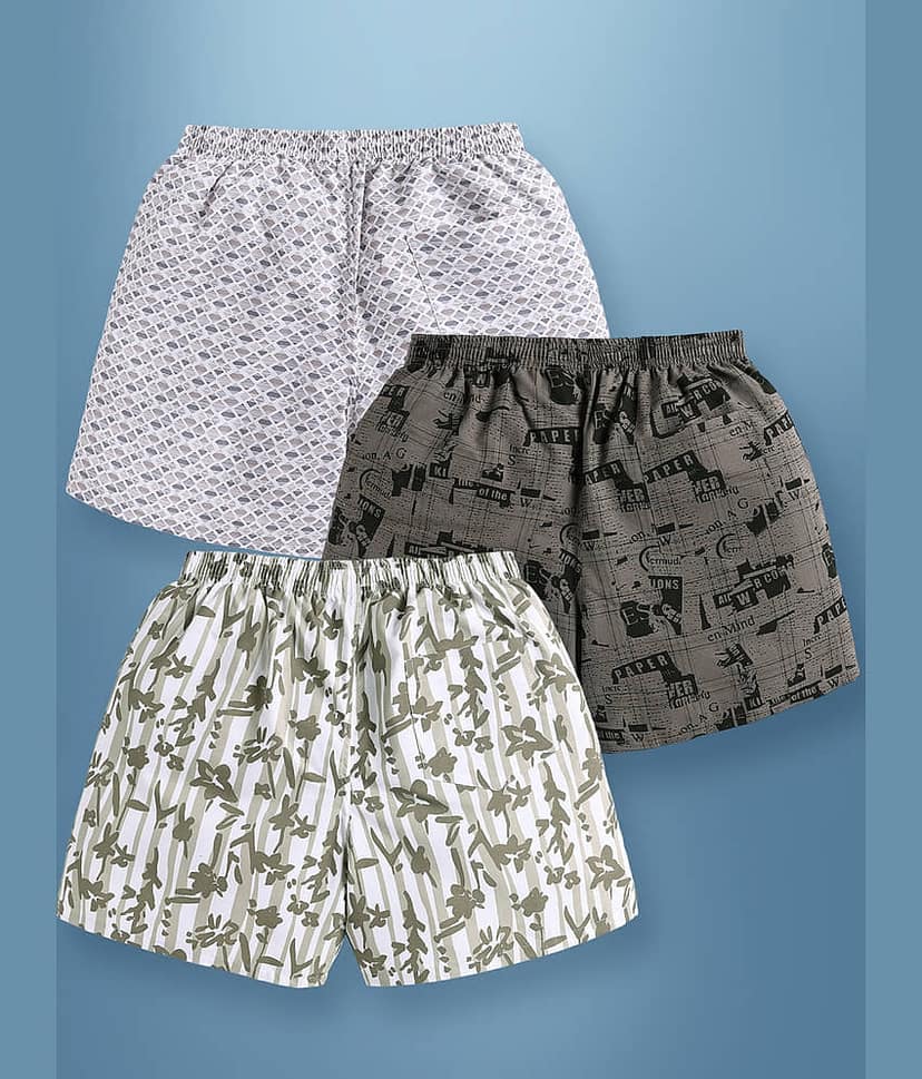 Supersquad Pack of 3 Cotton Blend Boxers For Men's ( Assorted 1 ) view 2