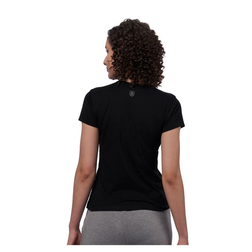 DOMIN8 Women's chest metallic branded Couple T-Shirt view 6