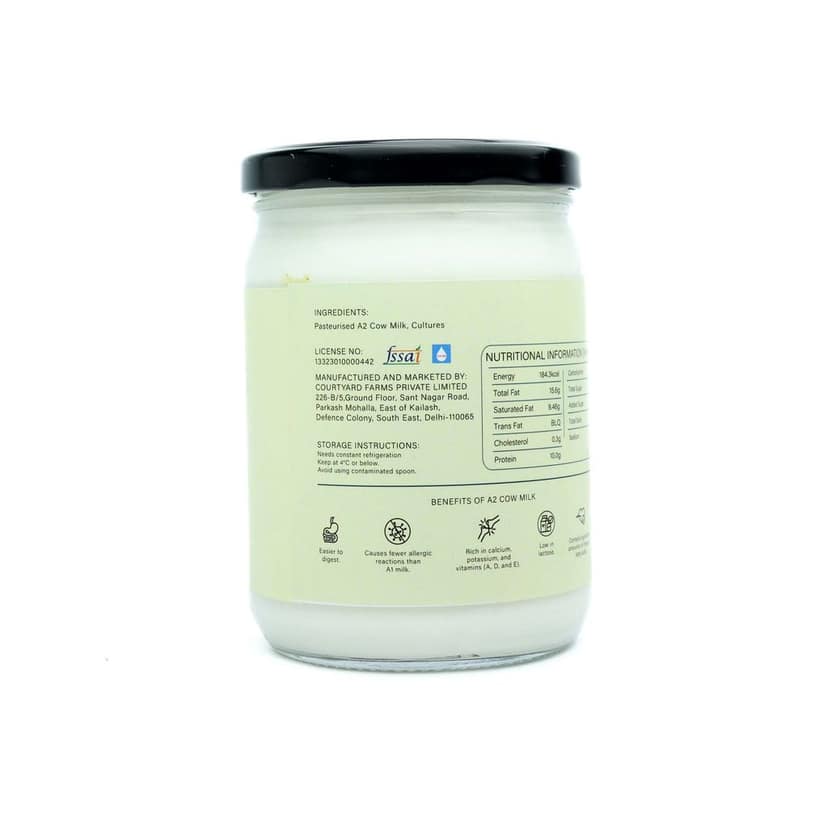A2 Greek Yogurt Classic 500G view 3