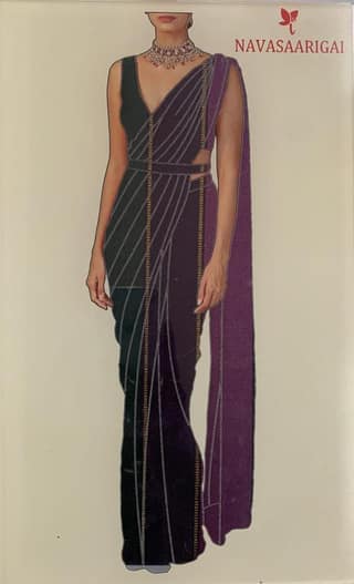NVDHSS039- Blue Color Dobby Silk Saree