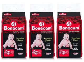 Alizee Bonecam Extra Absorb Pants Style Baby Diapers - 150 Count | Leakage Protection, Rush-Free Baby Diaper Pants