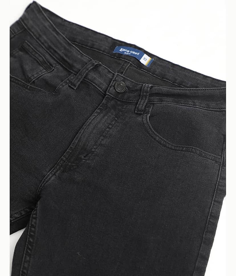 Bene Kleed Slim Fit Clean Look Men's Jeans - Black ( Pack of 1 ) view 7