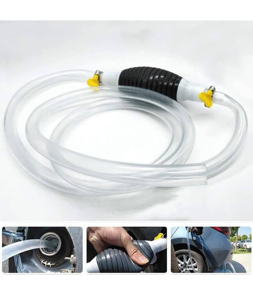 Fuel Transfer Pump Kit Tank Sucker High Flow Hand Pump Portable Manual Car Fuel Pump For All Fuels - 1 Mtr view 2