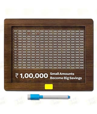 Wooden Money/Piggy Bank, Money Box, Coin Box with Carved Design for Kids/Children, Savings Challenge Box