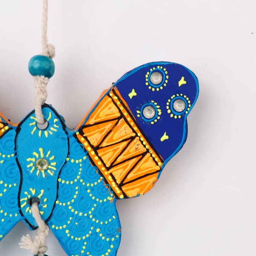 DECOREER Wooden Butterfly Wall Hanging Set of 2 view 2