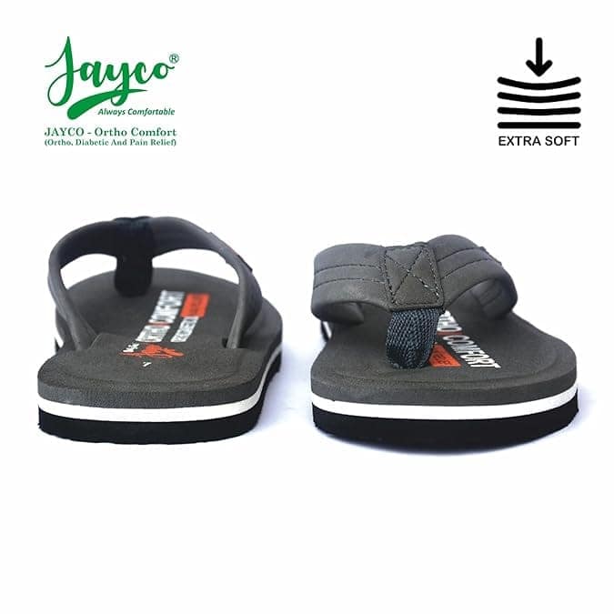 Jayco Extra Soft Ortho Care Diabetic & Orthopedic Slippers || Skid Resistant || Lightweight || Comfortable Footbed view 2