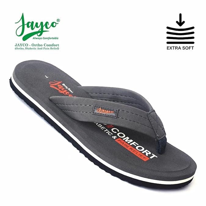 Jayco Extra Soft Ortho Care Diabetic & Orthopedic Slippers || Skid Resistant || Lightweight || Comfortable Footbed view 4