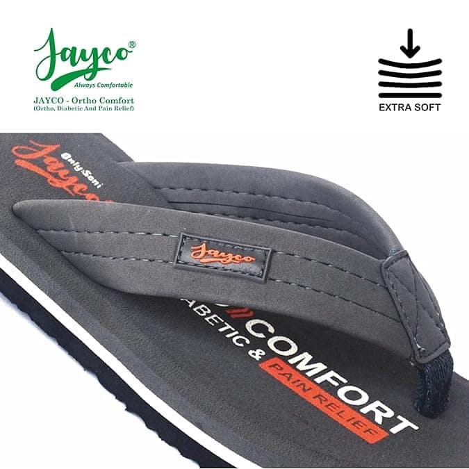 Jayco Extra Soft Ortho Care Diabetic & Orthopedic Slippers || Skid Resistant || Lightweight || Comfortable Footbed view 6
