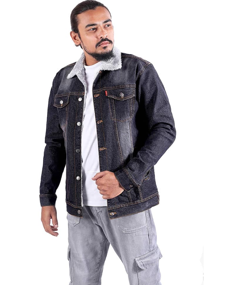 52dealz Denim Men's Denim Jacket - Navy ( Pack of 1 )