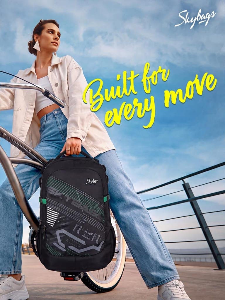 Quantum College Laptop Backpack for Men & Women | 34L Backpack with Rain Cover & Laptop Compartment | Office, College, School Backpack view 2