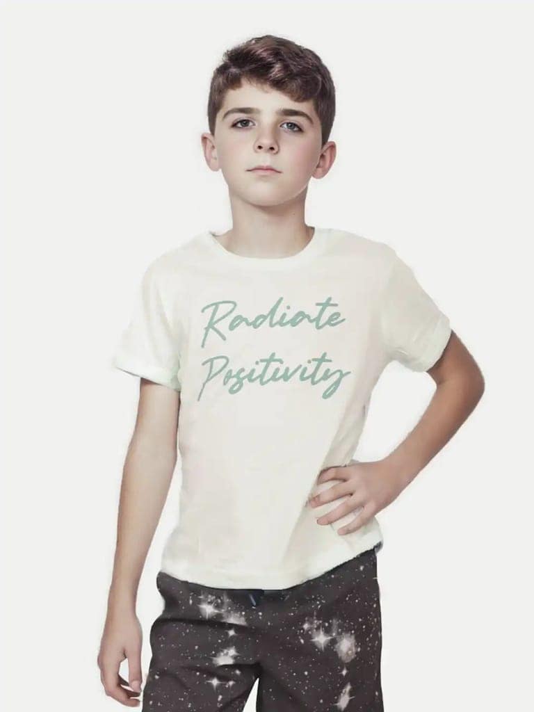 Teen Boys Mint Graphic Printed T-Shirt