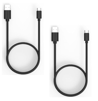 Twance 1 Meter PVC Type C to USB Fast charging and data transfer Cable, Black Color (Pack of 2)