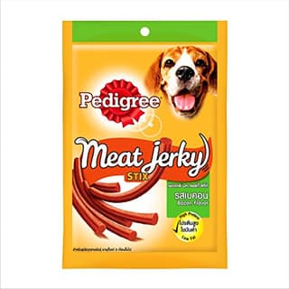 Pedigree Meat Jerky Stix Adult Dog Treat, Bacon, 60g Pack