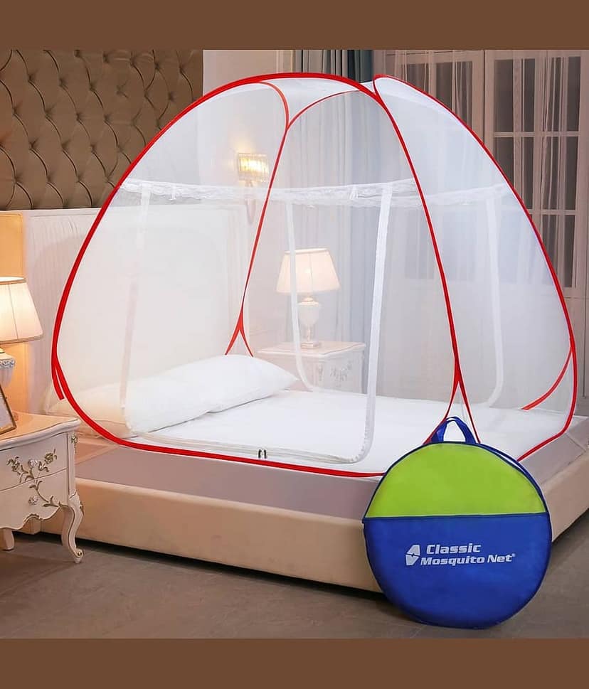 Classic Mosquito Net, Machardani Queen Red Mosquito Net, Machardani