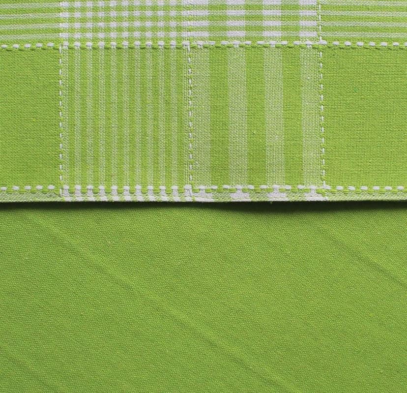 Airwill Cotton Track Dobby Green Designed Checked Pattern Table Runner Length 152cm (Green, Pack of 1) view 4
