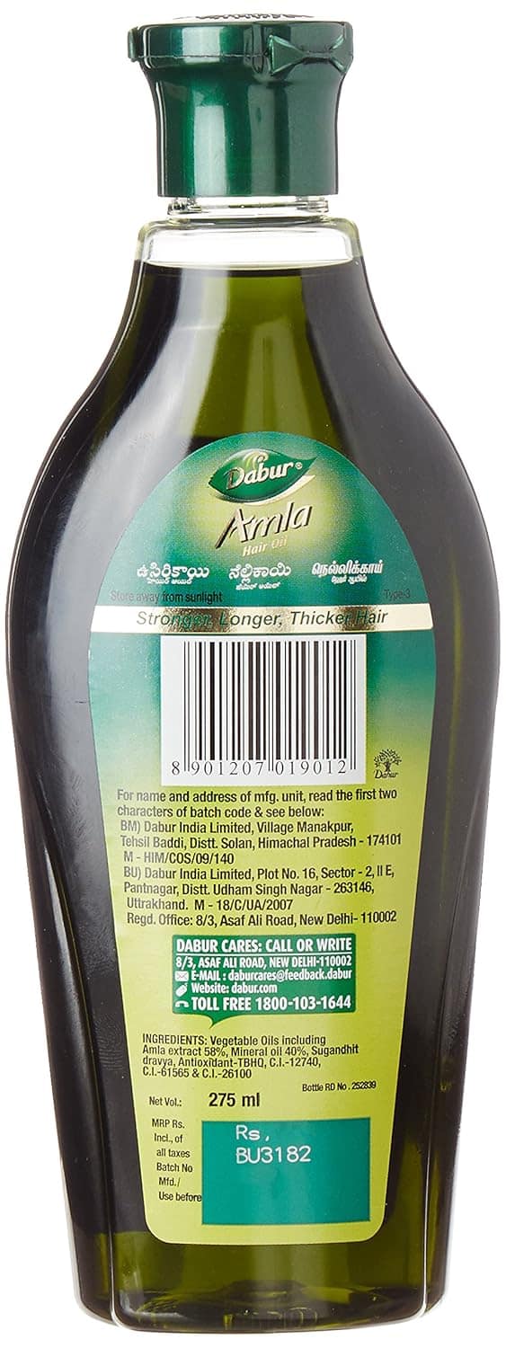 Dabur Amla Hair Oil, 275Ml view 2