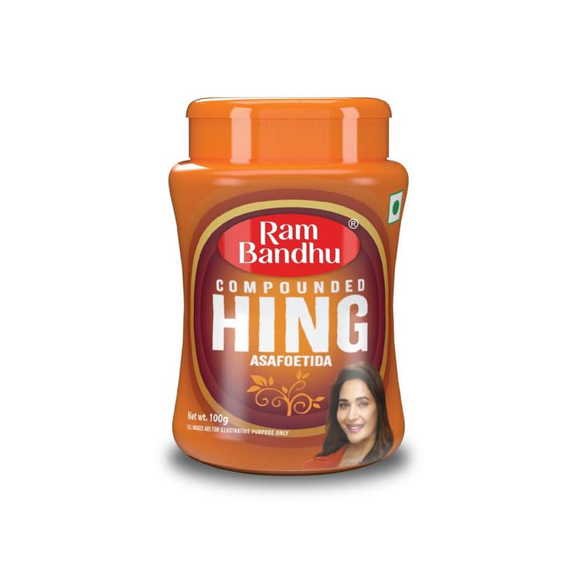 Ram Bandhu Compounded Hing Powder 50GM X 2 | Pack of 2 | brings a strong, aromatic flavor to your dishes | With two convenient dabbis in the pack | this essential spice enhances your cooking with authentic taste