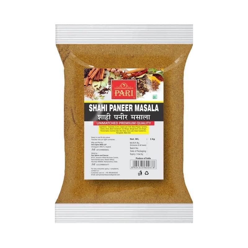 Pari Shahi Paneer Blended Masala | Perfect for Cooking | Premium Artisanal Spices with Rich & Strong Flavour | Indian Spice | Pack of 1 | 1 kg