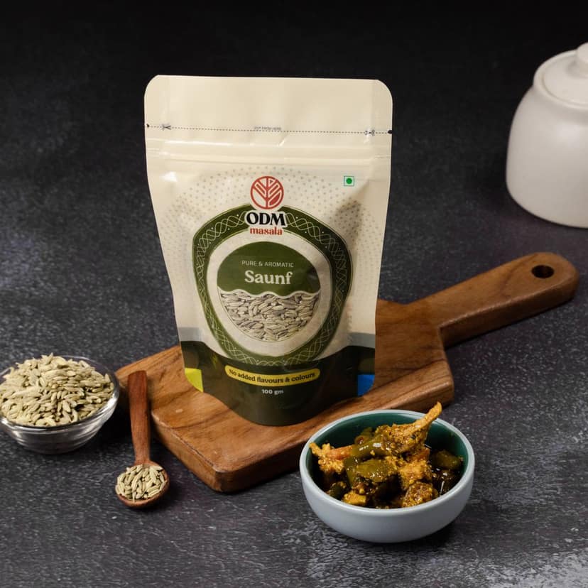 ODM Masala Mota Saunf (Bold Fennel Seeds) - Sweet Mukhwas view 5