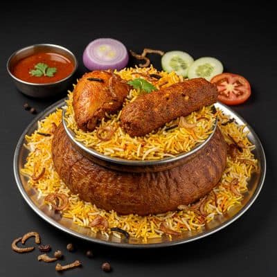 Chicken Donne Kabab Biryani