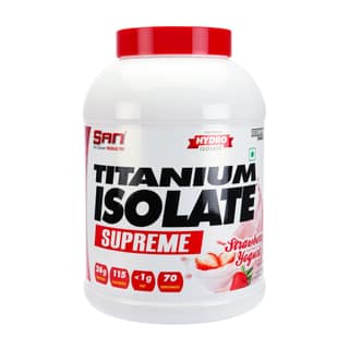 San Nutrition Titanium Isolate Supreme | Whey Protein Powder | 26g protein | Hydrolyzed Whey Protein Isolate |