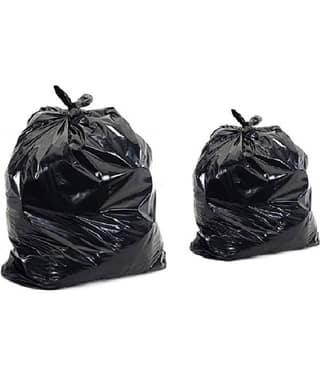 Clean India- Medium 60 pcs Garbage Bags - 2 packs of 30 Pcs - 60 pcs - 19X21 Black Medium Disposable Garbage Trash Waste Dustbin Kitchen Bags