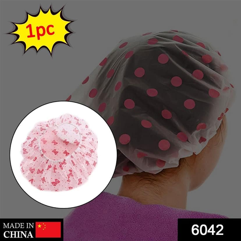 Waterproof Shower Cap Reusable Bath Caps view 2