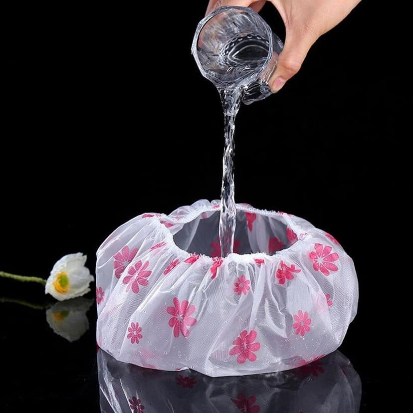 Waterproof Shower Cap Reusable Bath Caps view 3