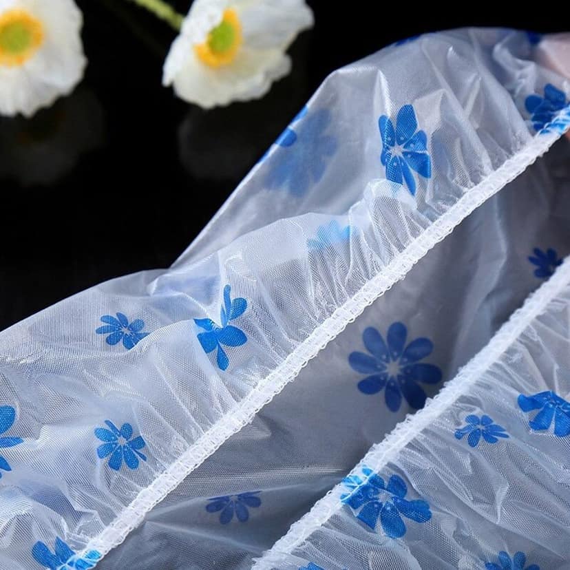 Waterproof Shower Cap Reusable Bath Caps view 6