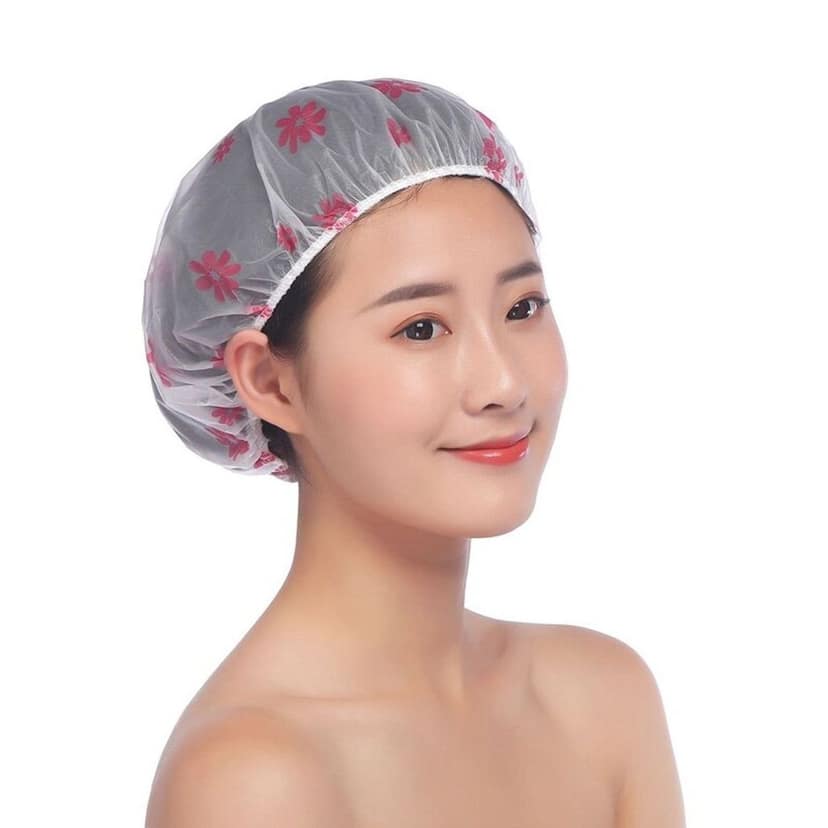 Waterproof Shower Cap Reusable Bath Caps view 7