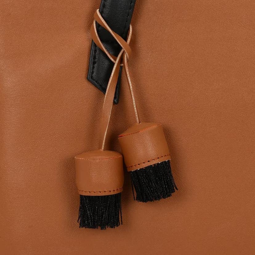 Vdesi Solid Tan Tote view 2