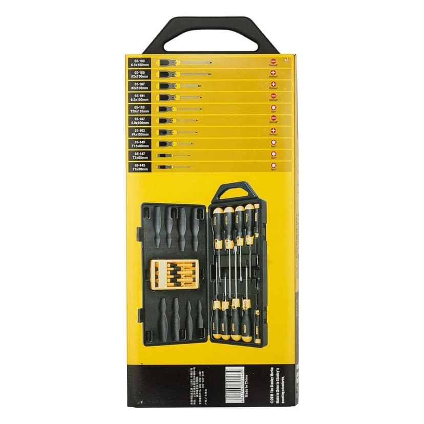 Stanley Screwdriver Set 16Pc Cushion Grip Screwdriver Set 68-0002C view 4