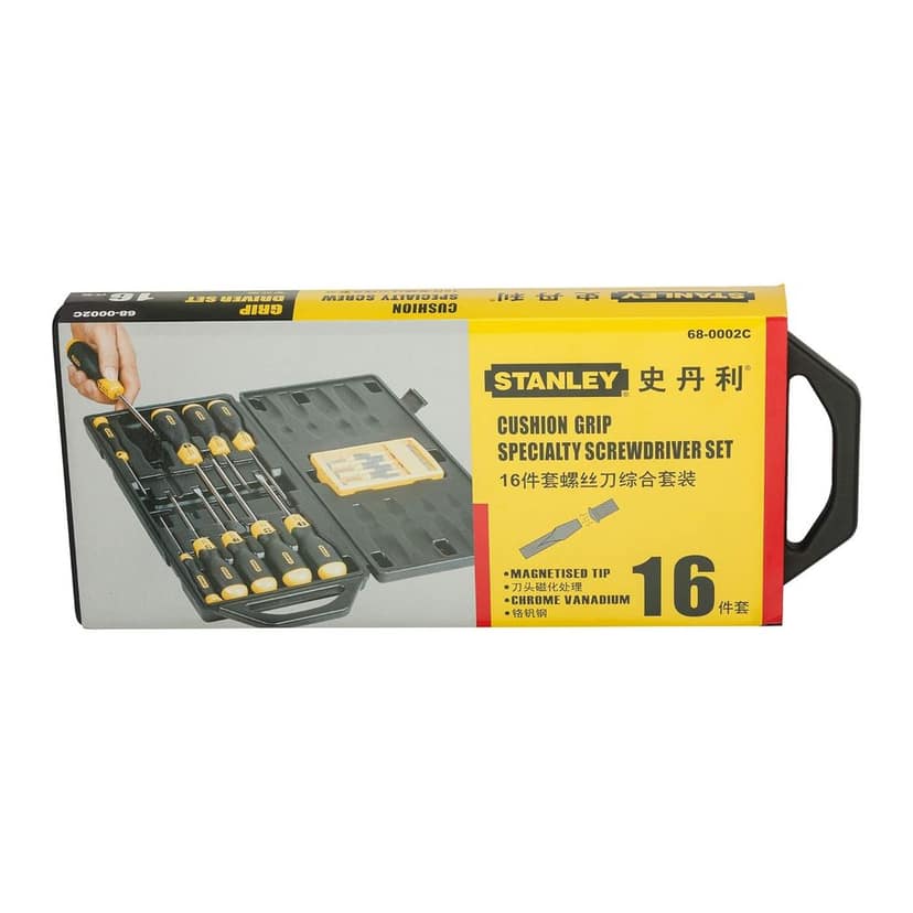 Stanley Screwdriver Set 16Pc Cushion Grip Screwdriver Set 68-0002C view 8