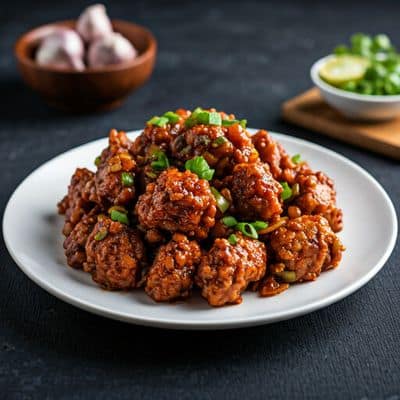 Chicken Garlic Manchurian