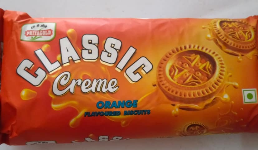 Priyagold Classic Creme Orange Flavoured biscuit