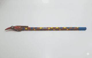 Icrafts Home Décor Exclusive Handmade Wooden Pencil – Single Piece (L: 20.32 cm × B: 0.76 cm × H: 20.32 cm, Weight: 9 g) Random set of 10 pcs
