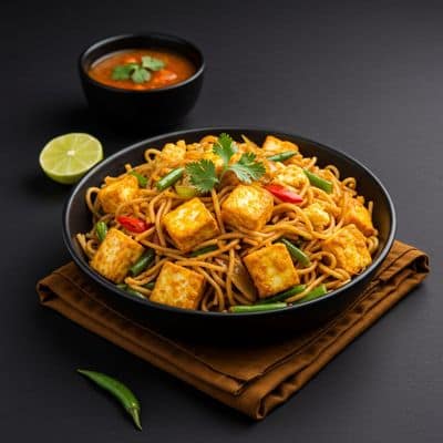 Egg With Paneer Noodles