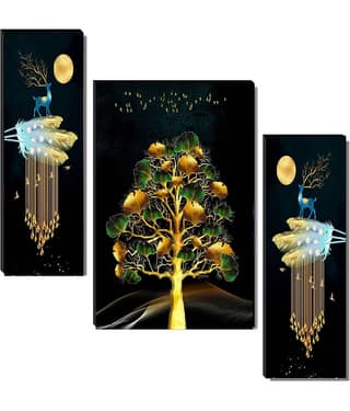 SNDArt - Flower Pots Wall Painting For Living Room Gift Items 12 x 18 inch