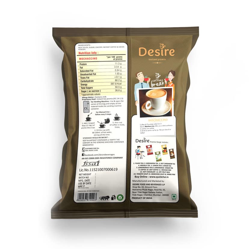 Desire Mocaccino Instant Premix, 1 Kg view 2