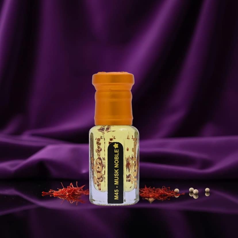 alnaqi fragrances Musk Noble Attar | Perfume Oil, Alcohol-Free Roll-On | Saffron & Turkish Rose, Geranium Heart, White Musk & Aged Agarwood | Long-Lasting Unisex Concentrated Fragrance view 3