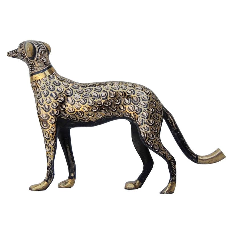 Brass Showpiece Dog Statue (ANMAS050 B) view 3