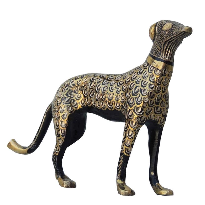 Brass Showpiece Dog Statue (ANMAS050 B) view 4