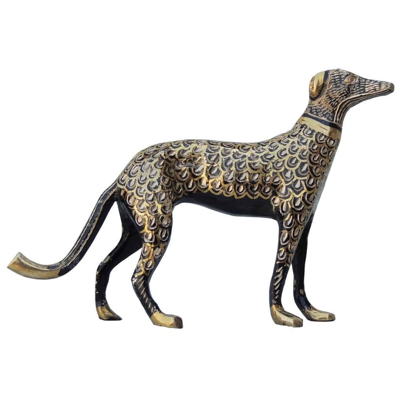 Brass Showpiece Dog Statue (ANMAS050 B) view 5