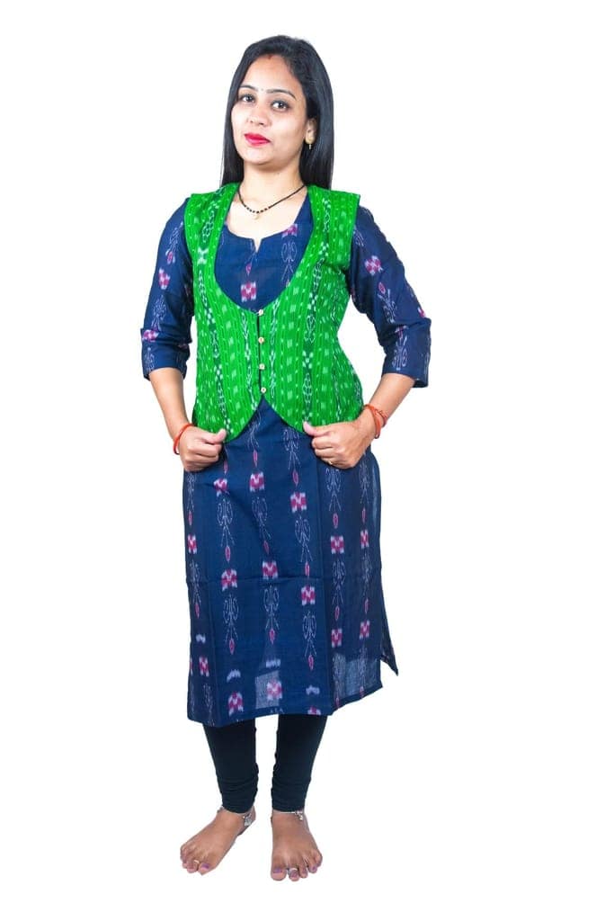 GHL � GUENDICHA HAAT LLP Sambalpuri Certified Handloom Women's Pure Cotton Jacket