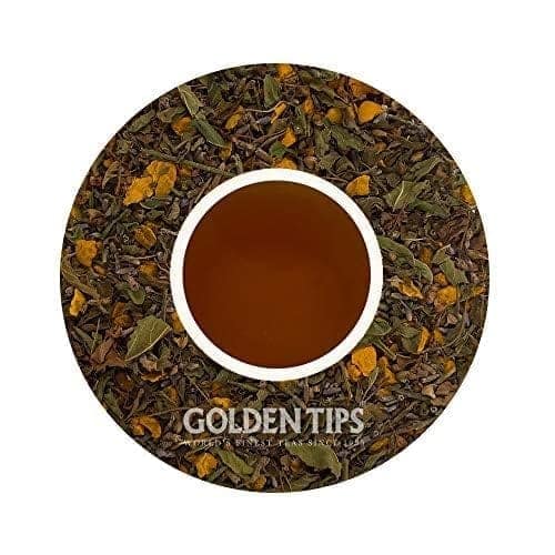 Golden Tips HERBYOGA Herbal Tea Tulsi, Turmeric and Lavendar Pouch (100 Gram, 50 cups) view 2