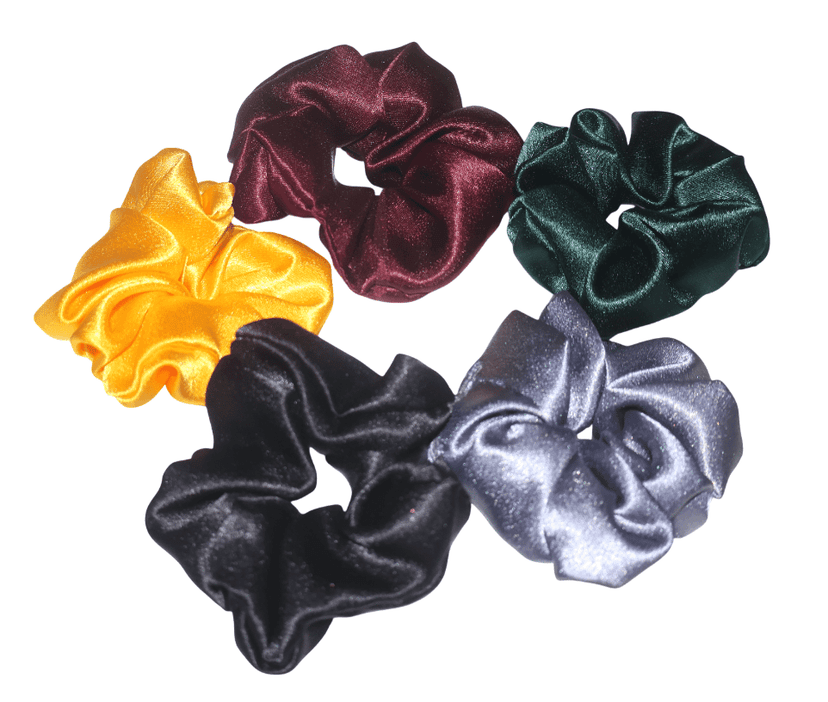 5 Pieces Satin Hair Scrunchies Hair Bands Ponytail Holder for Women Girls view 4