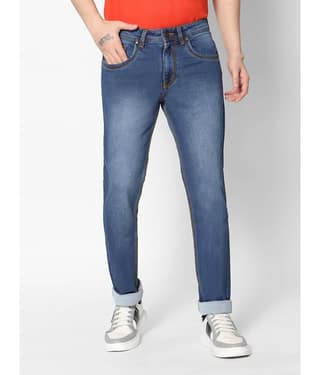 HJ HASASI - Blue Cotton Regular Fit Men's Jeans ( Pack of 1 )