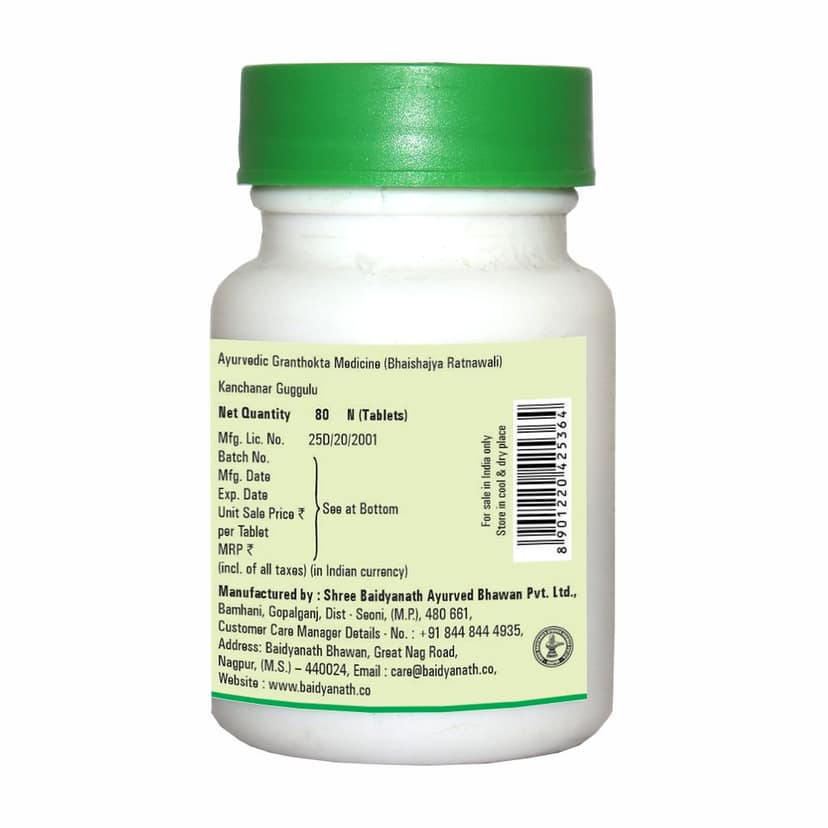 Baidyanath Kanchanar Guggulu 80 Tab view 2