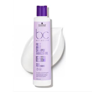 Schwarzkopf Professional Bonacure Frizz Away Shampoo For Men & Women | Anti-Frizz & Smoothing Formula with Babassu Oil | Tames Unruly Hair & Enhances Shine (250ml) Schwarzkopf Professional Bonacure Frizz Away Shampoo For Men & Women | Anti-Frizz & Smooth